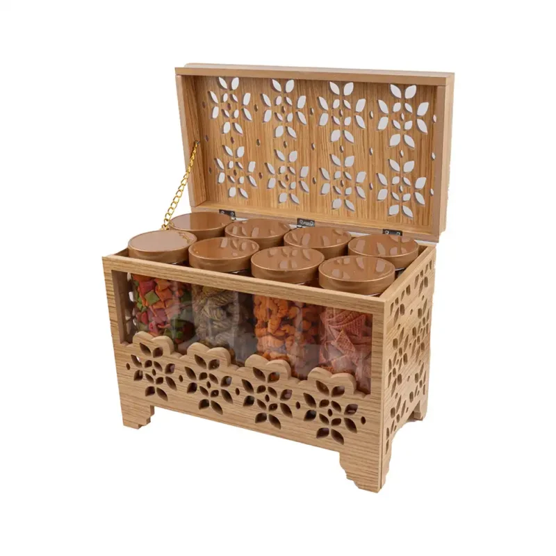 هدية خشب مقرمشات مزخرفة