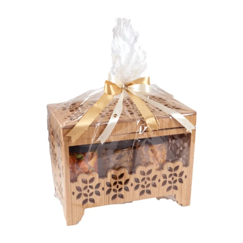 هدية خشب مقرمشات مزخرفة