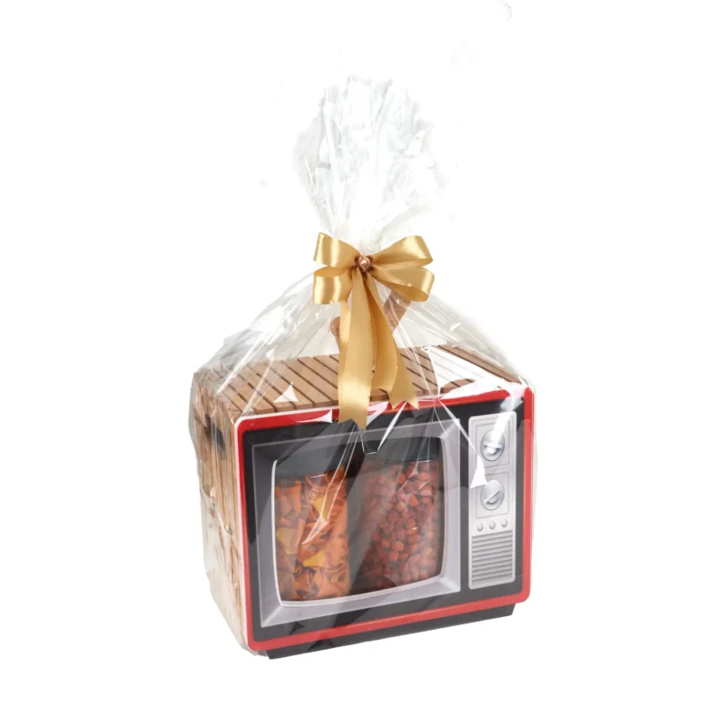 هدية خشب مقرمشات شكل تلفزيون