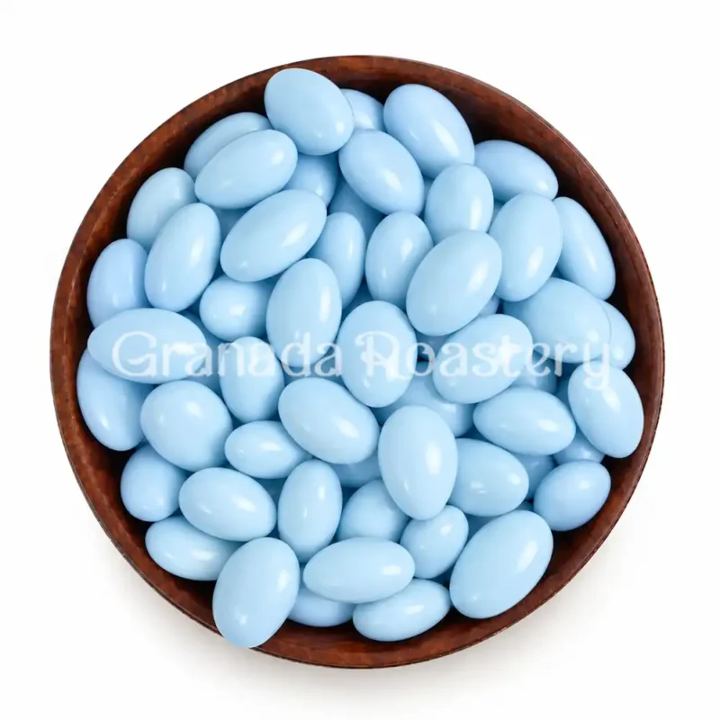 ملبس لوز ازرق